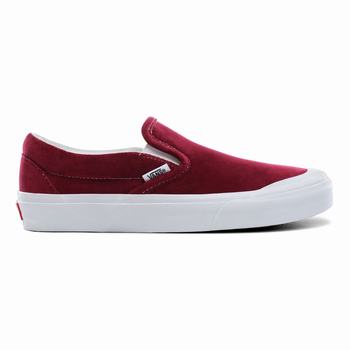 Női Vans Velvet Classic Slip-On TC Tornacipő VA3580427 Piros/Fehér